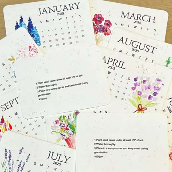 ✨Oferta Especial 40% OFF - 🌱Calendario Ecológico Plantable con Semillas 2025