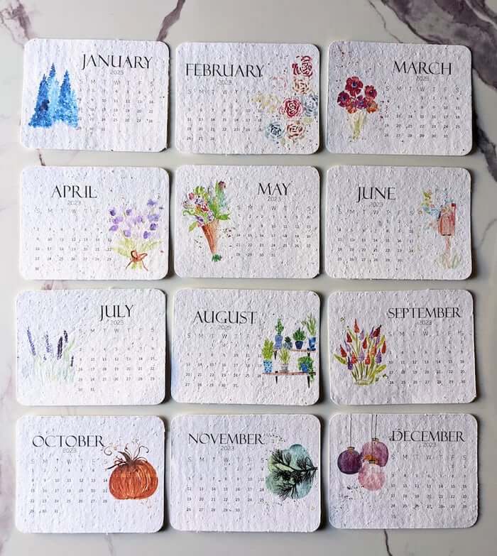 ✨Oferta Especial 40% OFF - 🌱Calendario Ecológico Plantable con Semillas 2025