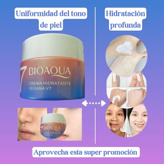 BIOAQUA™ V7 - Crema facial blanqueadora