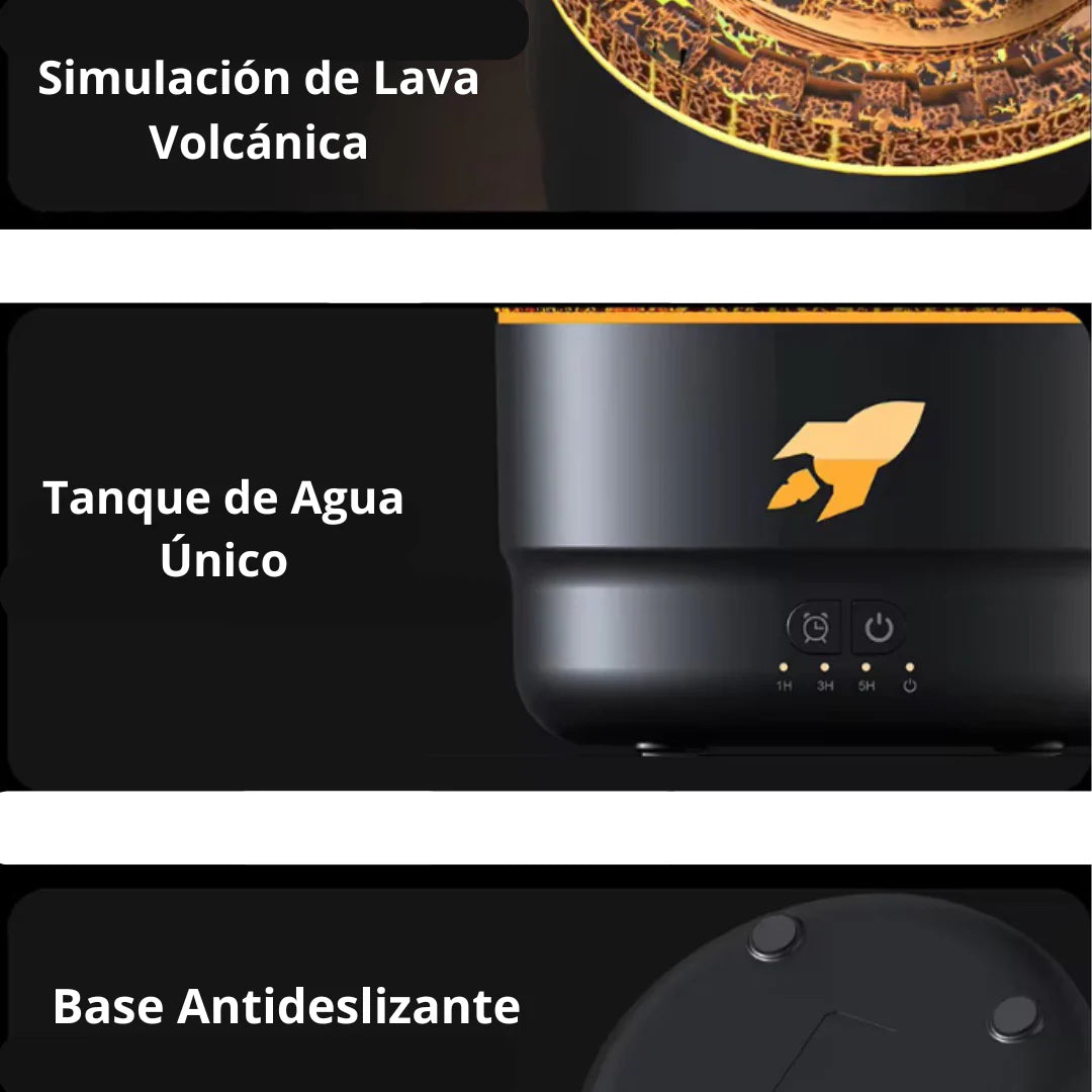 Humidificador Aromático con Explosión de Cañón