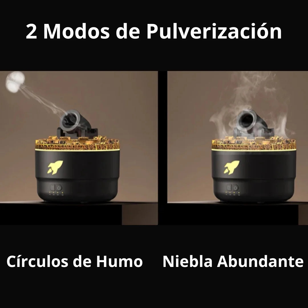 Humidificador Aromático con Explosión de Cañón