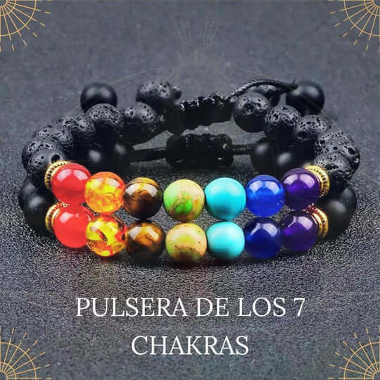 Pulsera 7 Chakras 🧘🏽♀️Equilibra energía🧘🏽♀️