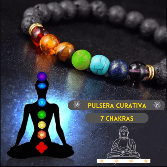 Pulsera 7 Chakras 🧘🏽♀️Equilibra energía🧘🏽♀️