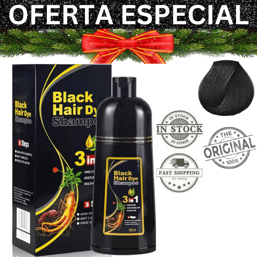 🎉Oferta Adicional✨ Shampoo Anticanas tiñe cabello - 100% Natural 🌿
