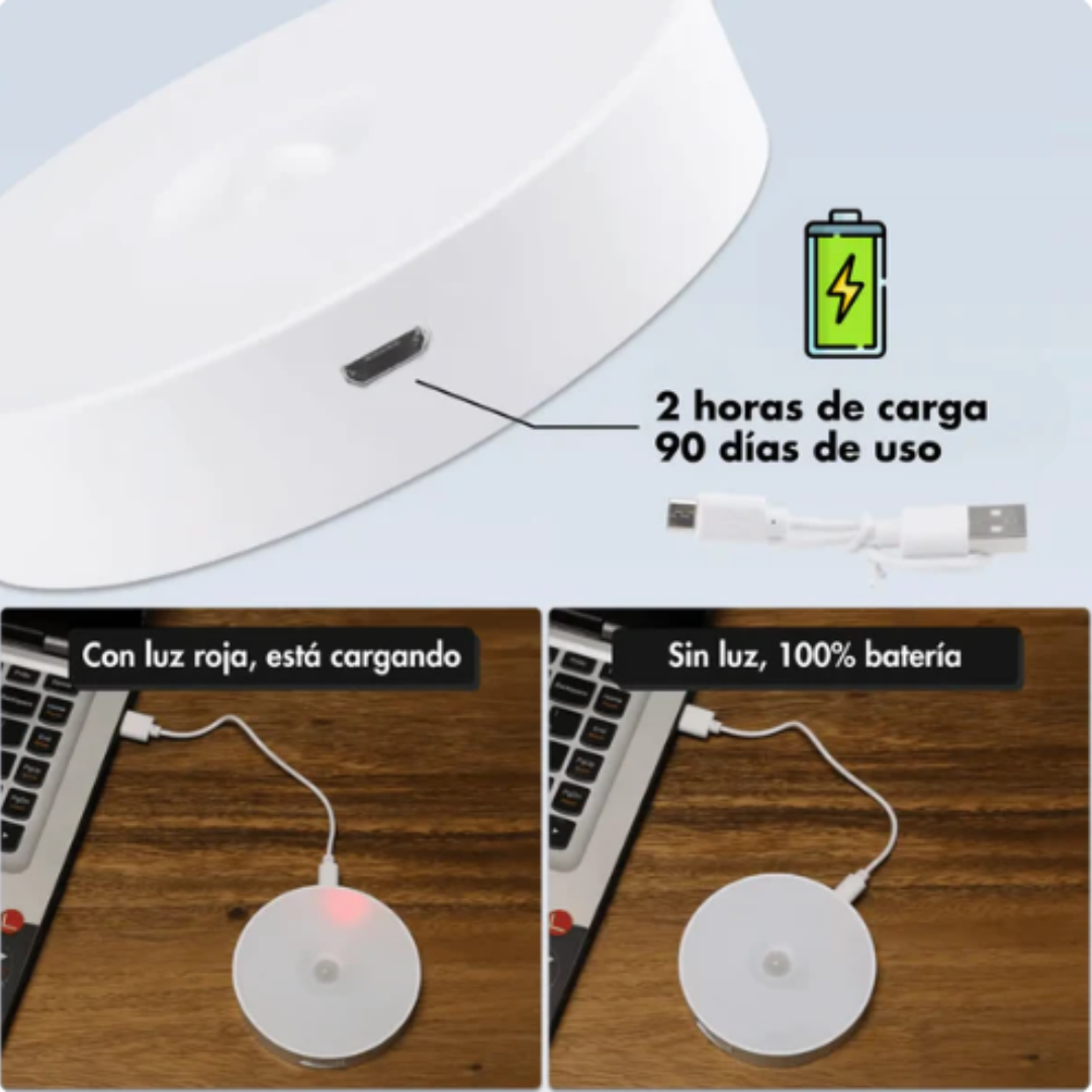 LightPro™ Foco LED recargable con sensor de movimiento