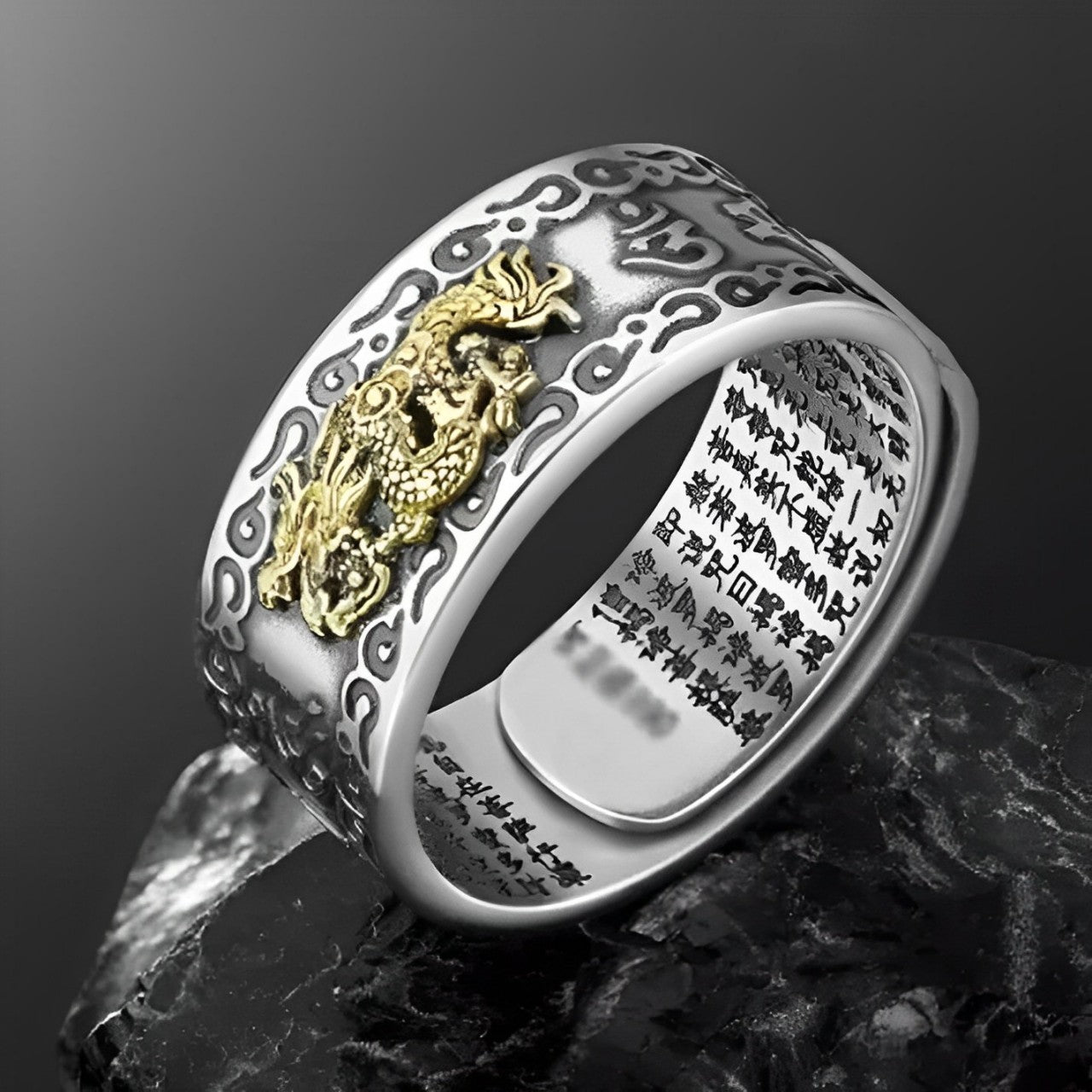 🐉Anillo de la SUERTE PIXIU💍 Dragón Feng Shui "ORIGINAL"