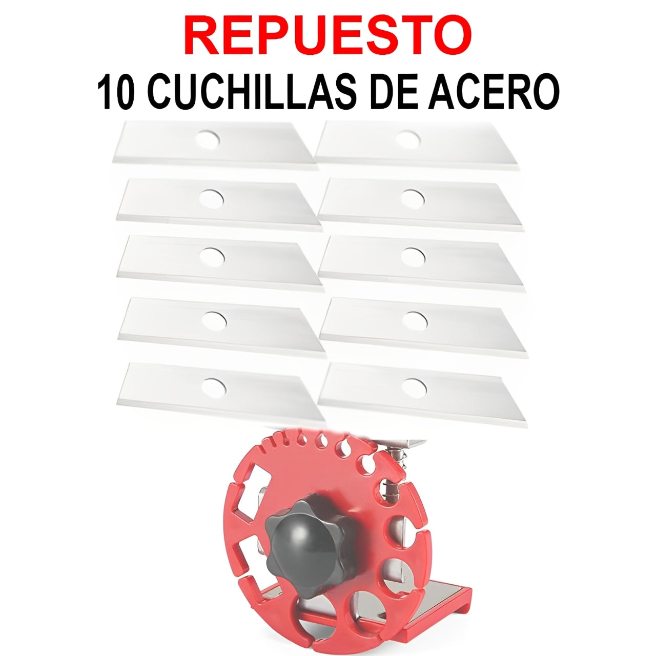🎉Oferta Adicional✨ 10 Cuchillas de acero de repuestos