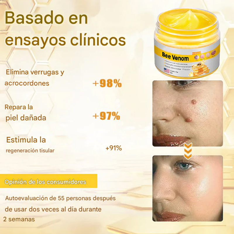Crema para la piel con veneno de abeja