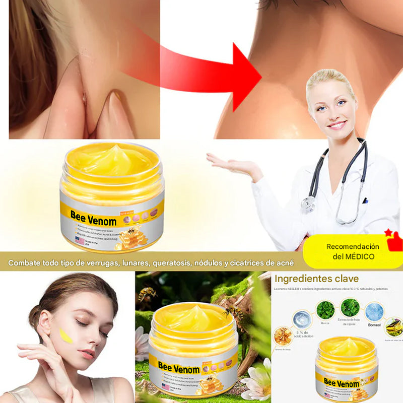 Crema para la piel con veneno de abeja
