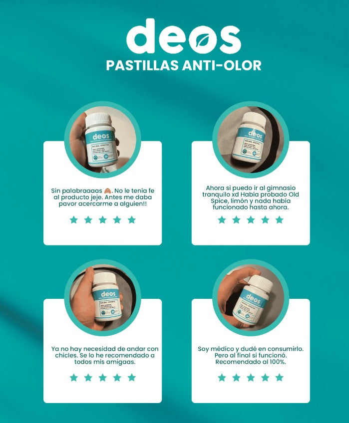 DEOS - Desodorante interno natural