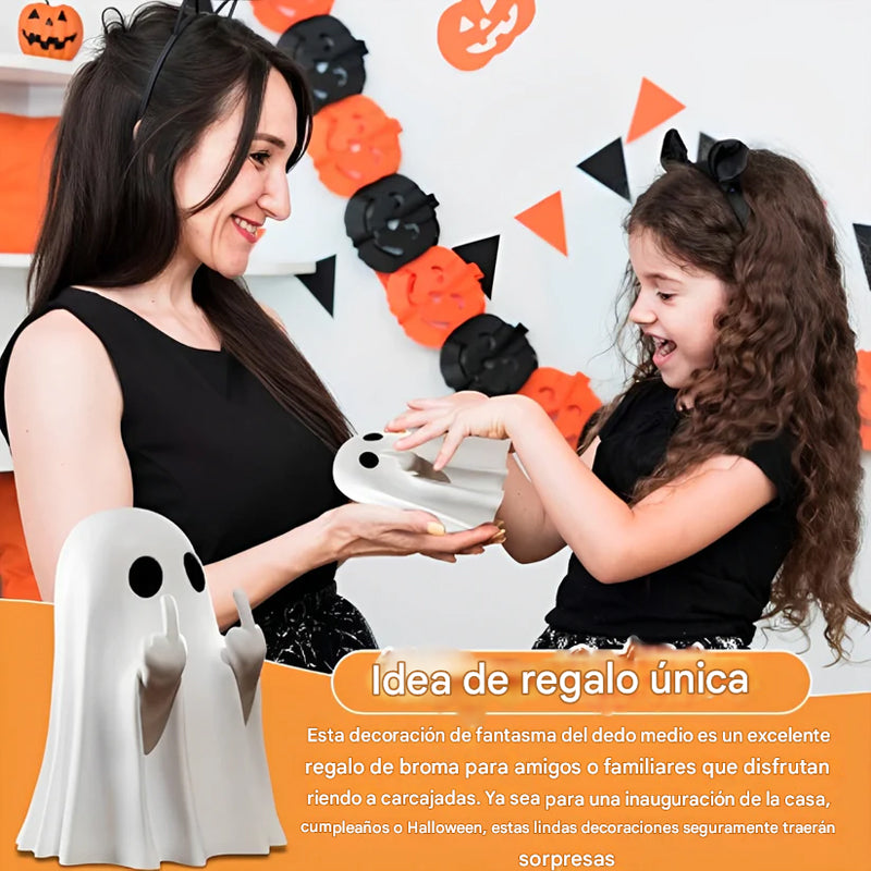 Decoración de fantasmas de Halloween con un toque diferente 🖕💀