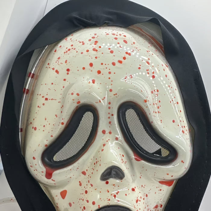 Máscara de Halloween vintage con sangre - Función de bombeo 🎃