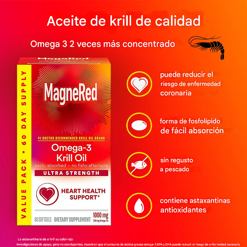 Omega 3s - Fish & Krill Oil, (60 cápsulas blandas).