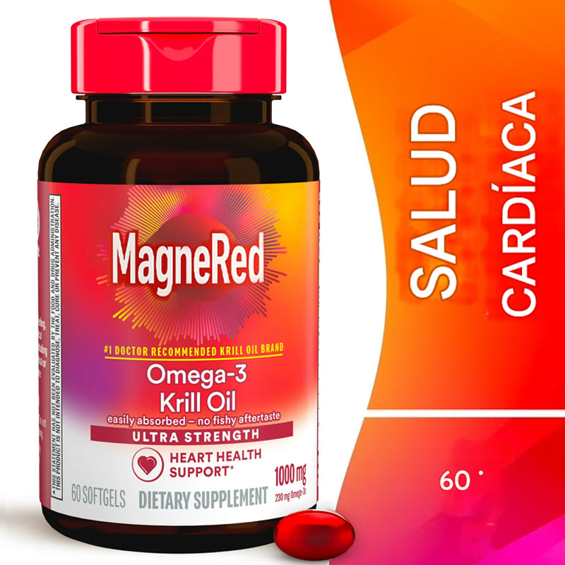 Omega 3s - Fish & Krill Oil, (60 cápsulas blandas).