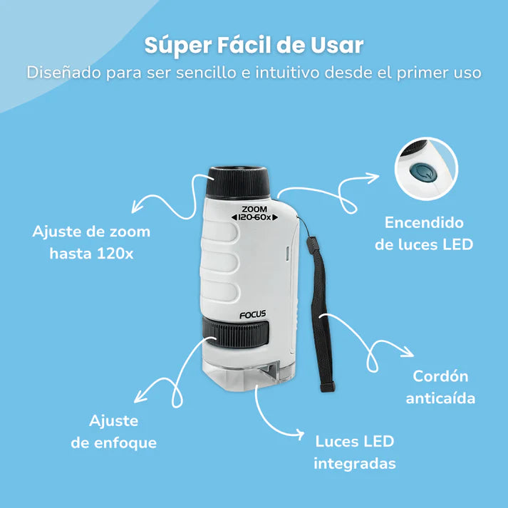 Microscopio Portátil para Niños