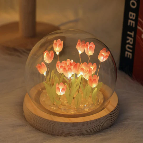 ¡El regalo perfecto! Lámpara de tulipanes radiantes