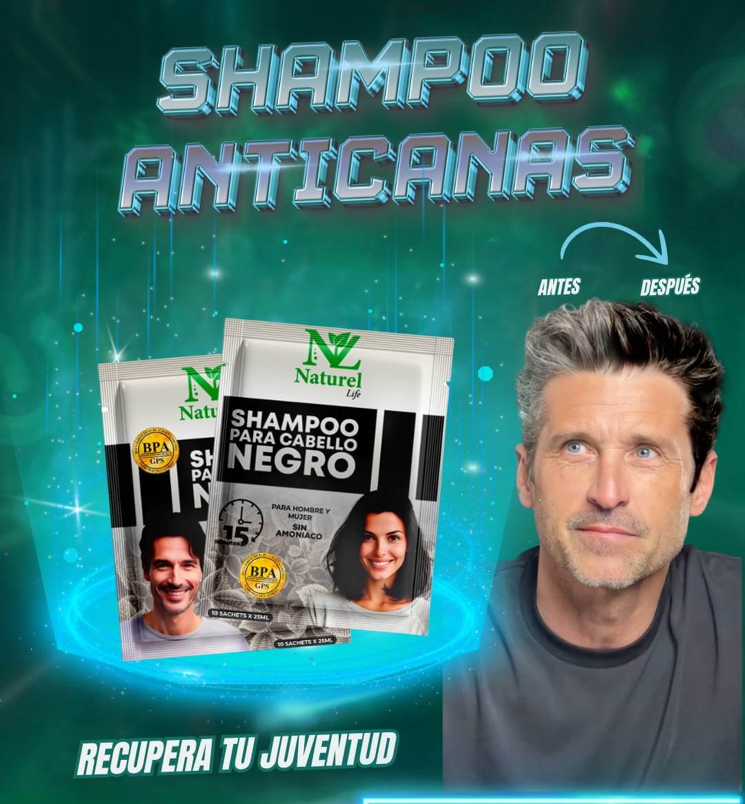 Shampoo Naturel Anticanas - Caja de 10 Sachets