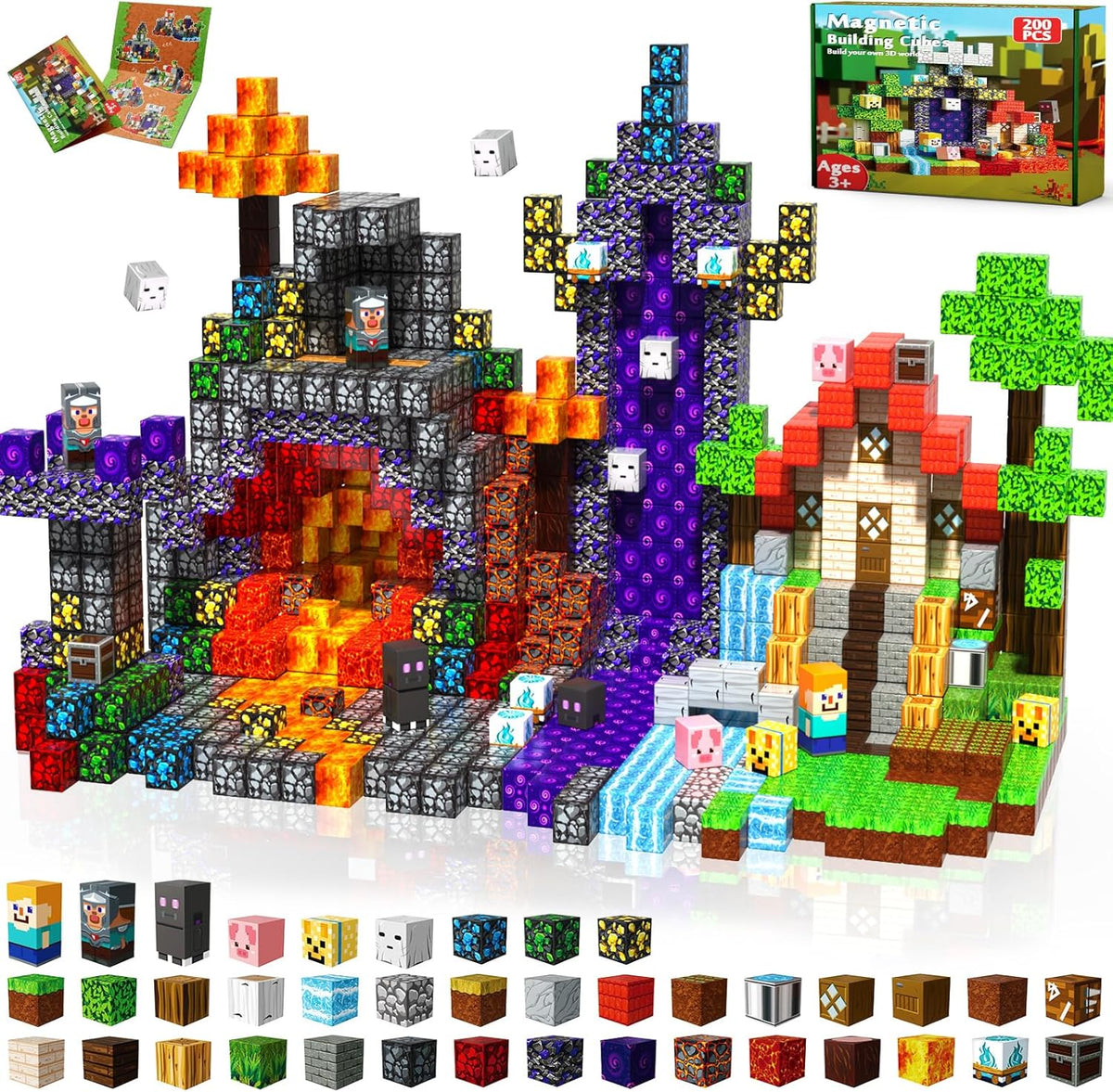 Juego de construcción magnético mágico