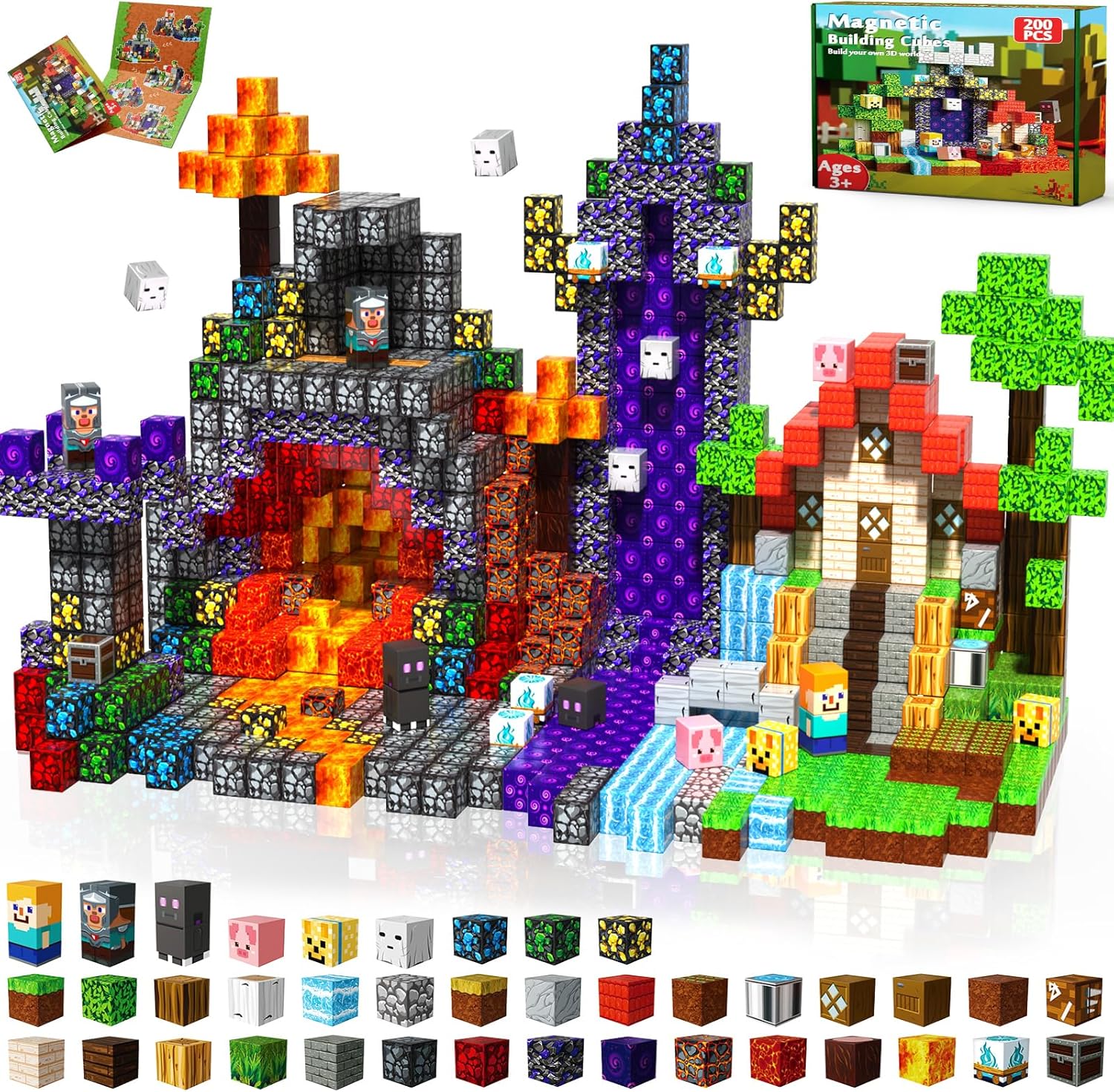 Juego de construcción magnético mágico