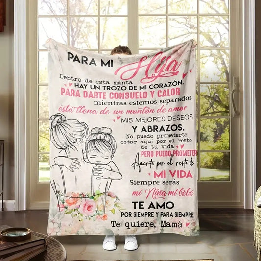 Manta de Amor para Hija - ¡Regalo Perfecto de Navidad! 🎁