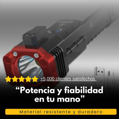 LINTERNA TÁCTICA PROFESIONAL 4 EN 1 RECARGABLE