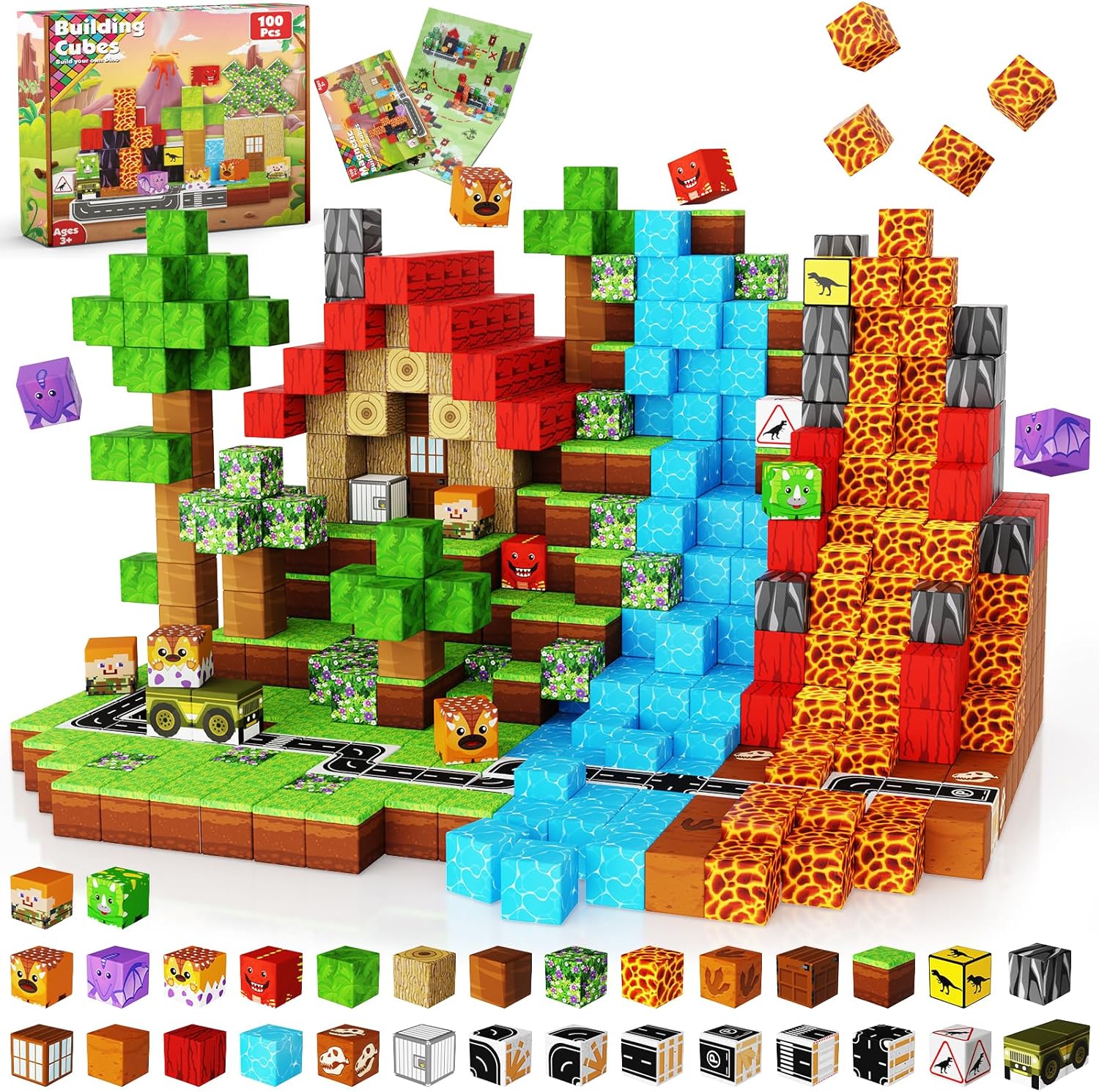 Juego de construcción magnético mágico