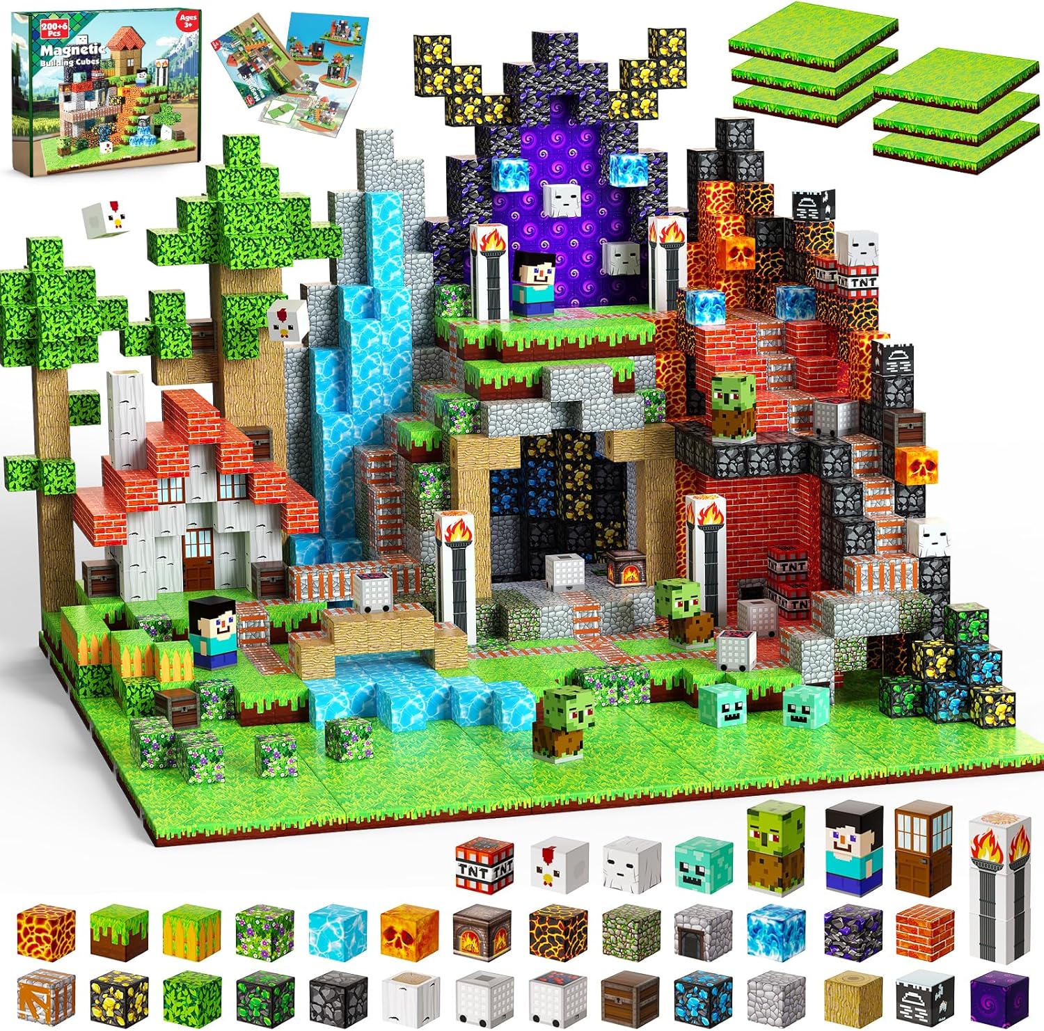 Juego de construcción magnético mágico