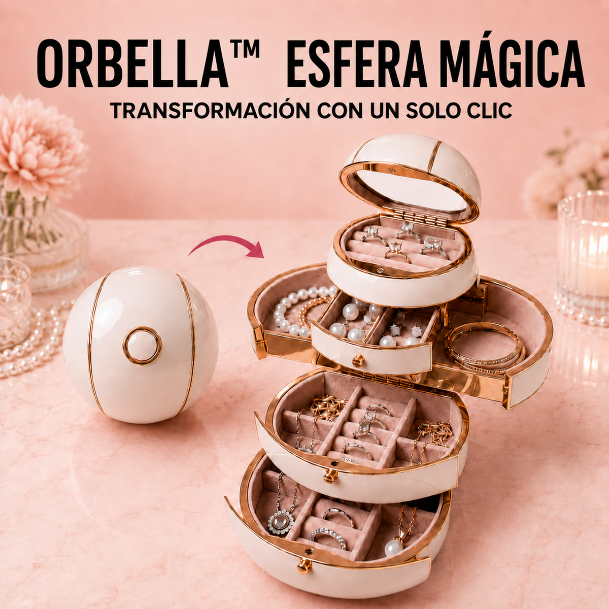 Orbella™ Esfera Mágica Organizadora de Joyas