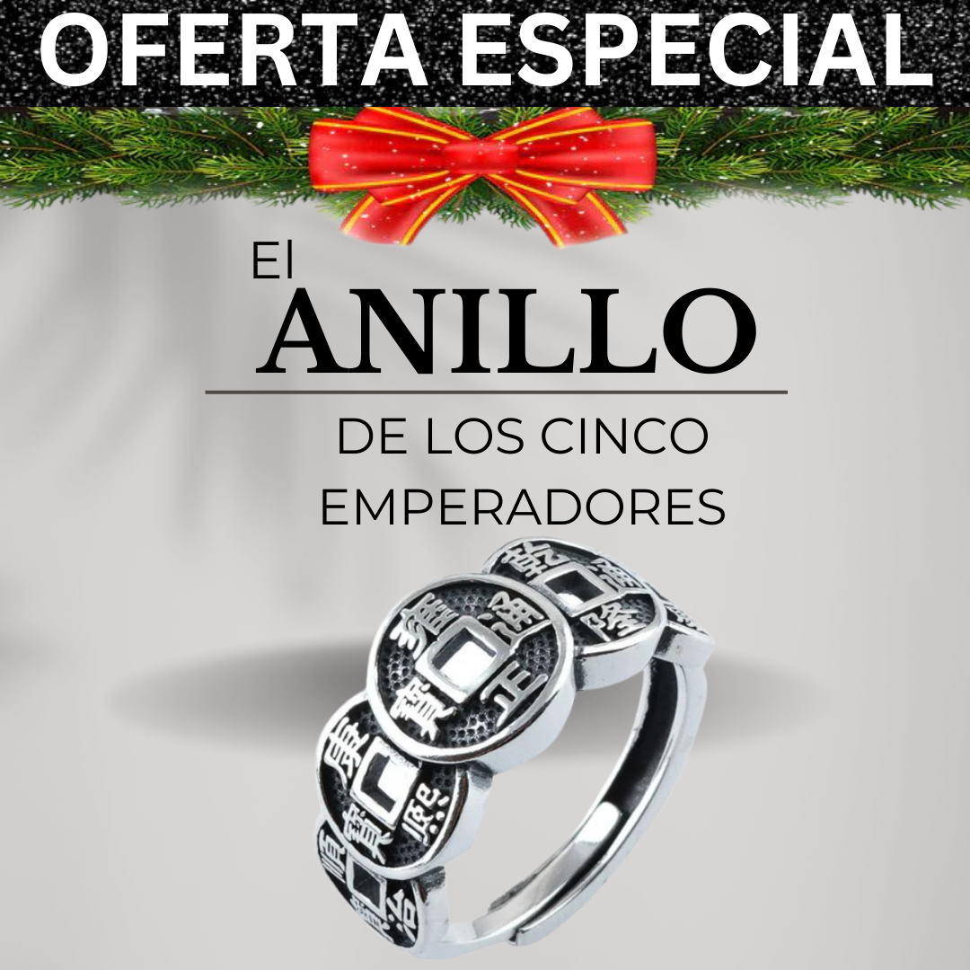 🎉OFERTA ADICIONAL✨ ANILLO DE LOS CINCO EMPERADORES