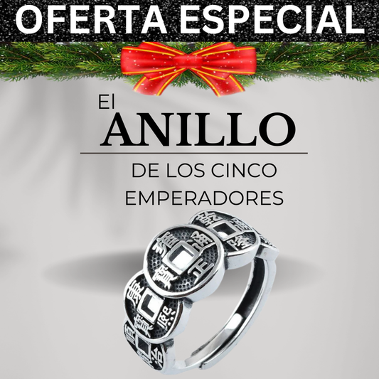 🎉OFERTA ADICIONAL✨ ANILLO DE LOS CINCO EMPERADORES