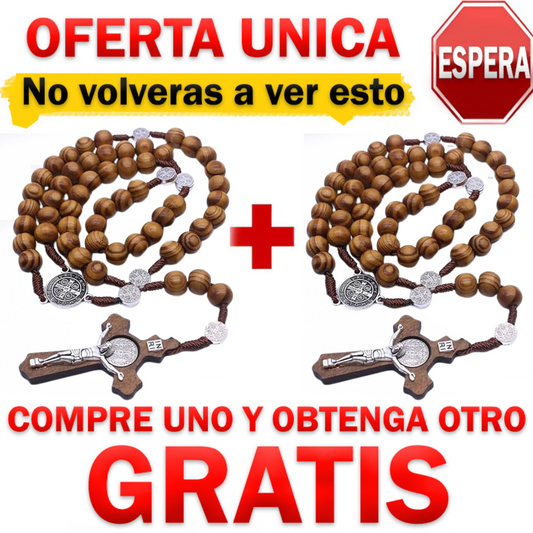 🎁 Llevate 2 collares Adicionales de Rosario de Palo Santo por el precio de 1 🎉