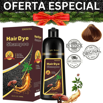 🎉Oferta Adicional✨ Shampoo Anticanas tiñe cabello - 100% Natural 🌿