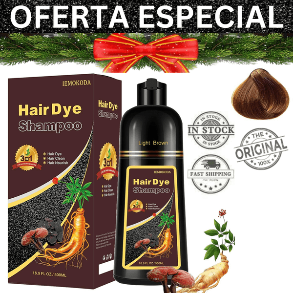 🎉Oferta Adicional✨ Shampoo Anticanas tiñe cabello - 100% Natural 🌿
