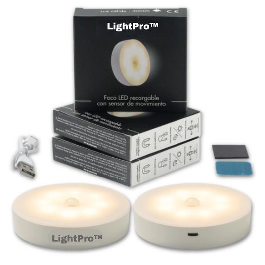 LightPro™  Foco LED recargable con sensor de movimiento