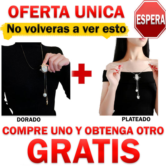 🎁llevate2 collares colgantes de tulipán de ópalo por el precio de 1 🎉✨