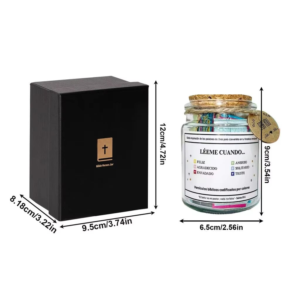 Frasco de Versículos Bíblicos