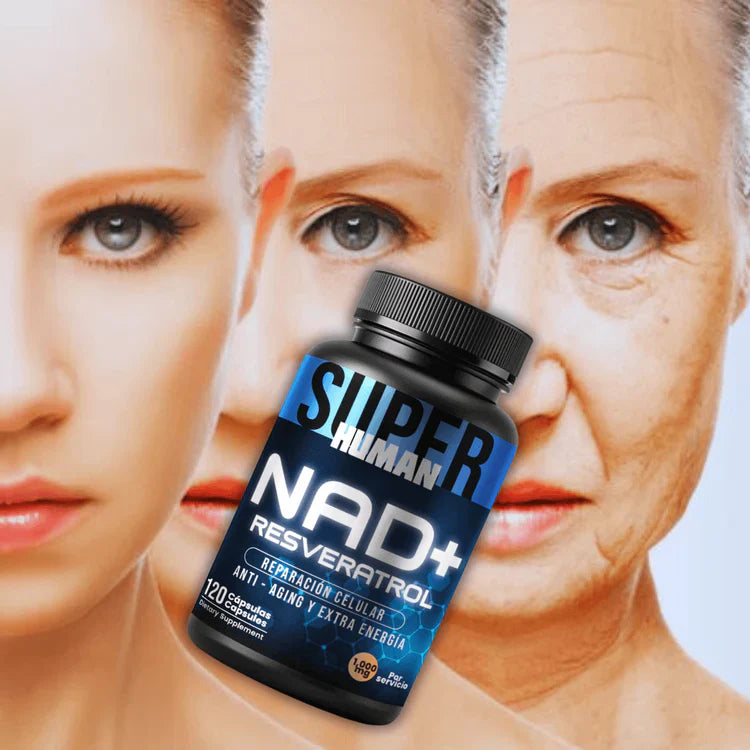 💊NAD + Resveratrol - Cápsulas de Reparación Celular Antienvejecimiento y Energía Extra 120 Capsulas.