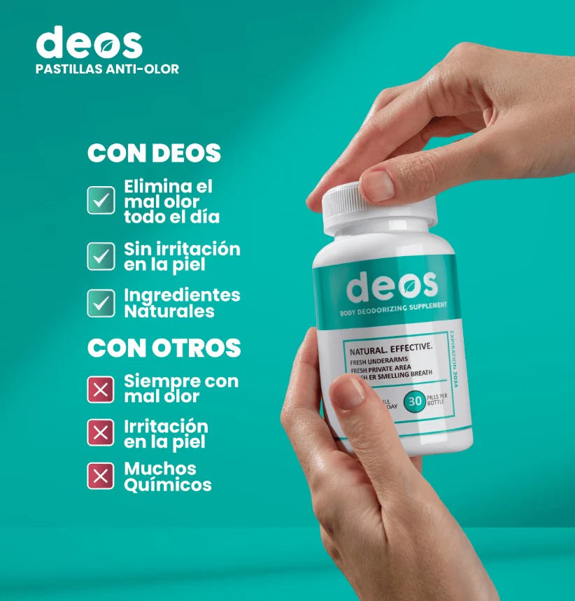 DEOS™ - Desodorante Corporal Natural