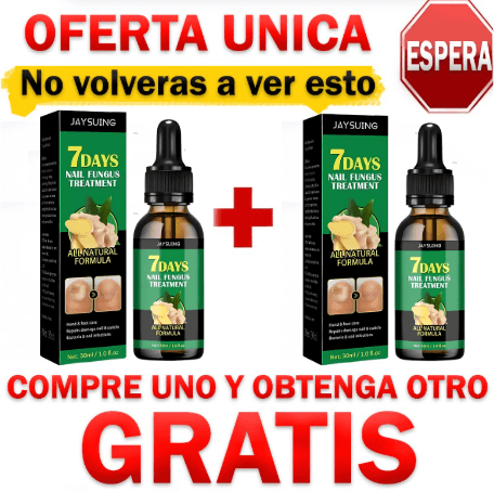 🎉Oferta Adicional✨ - Obtén 2  (7 Days Fungus Free Nails) - Por el precio de 1