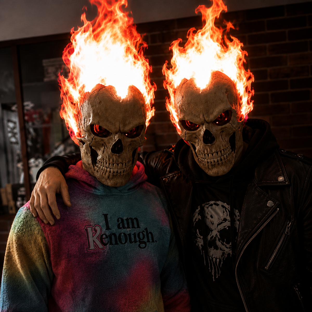 🎉 [Oferta especial] 🎃Consigue tu segunda Máscara Calavera Infernal™🎁🔥