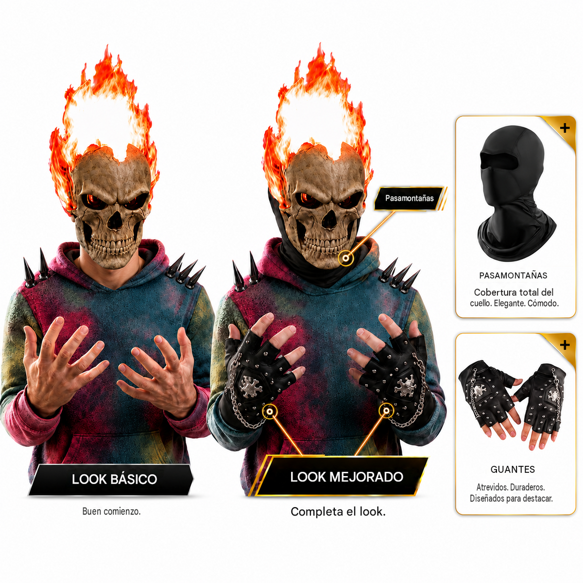 💀 Completa tu look: ¡Añade el toque final! 🔥