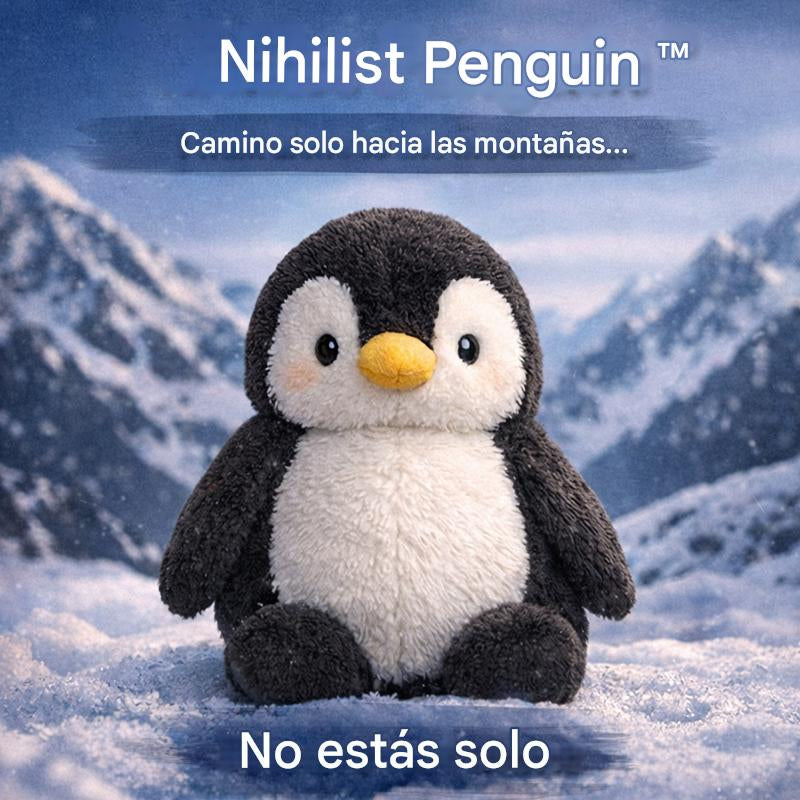 Pingüino nihilista™ – Un abrazo para los que siguen caminando.