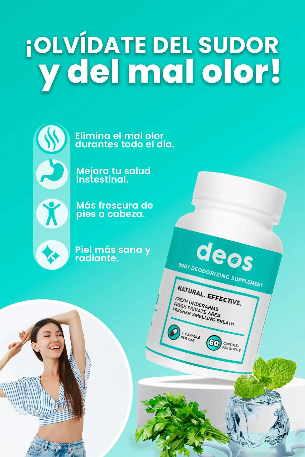 DEOS™ - Desodorante Corporal Natural