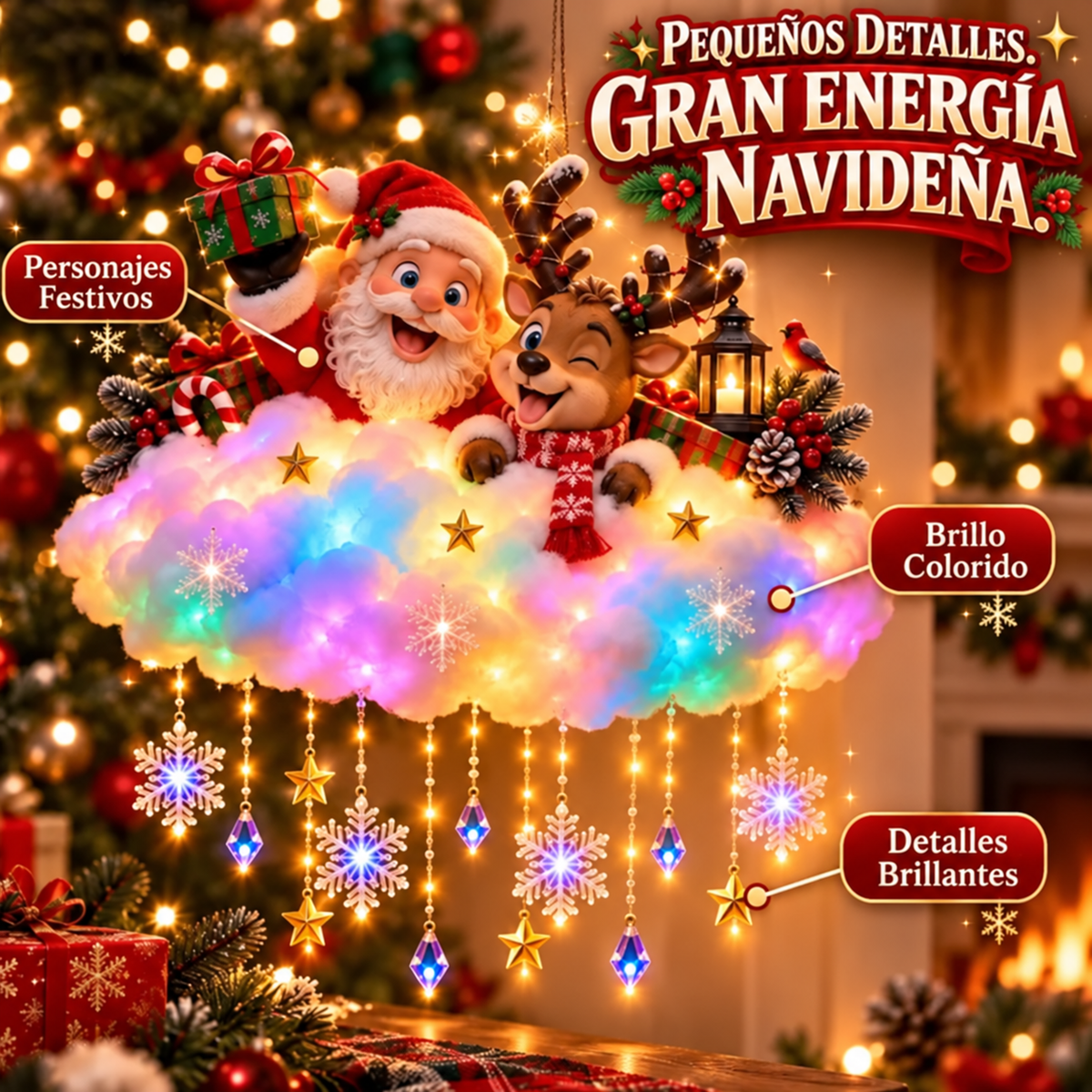🌨️Nube navideña brillante✨