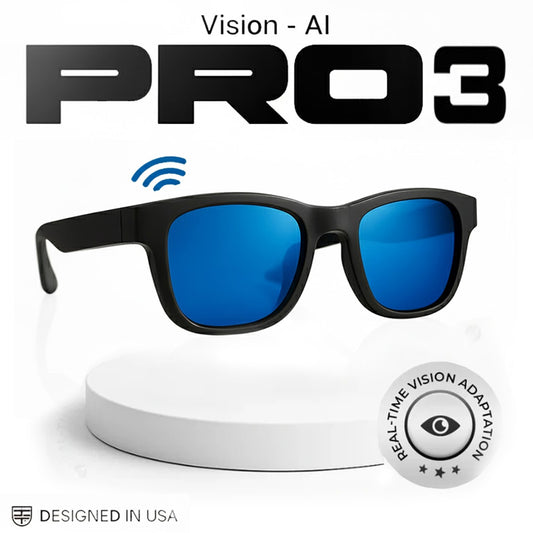 VisionPro™ 3 - Gafas inteligentes con IA que cambian de color instantáneamente.