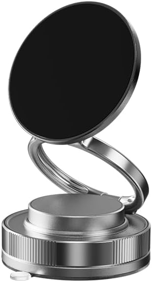 SOPORTE DE CELULAR MAGNÉTICO AJUSTABLE Y GIRATORIO 360° IMBATIBLE EN AUTO, OFICINA O CASA.